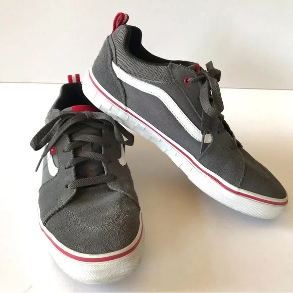 Vans Suede and Canvas Sneakers Gray Youth 7 Men’s 7 Women’s 8.5 25 cm - Picture 1 of 12